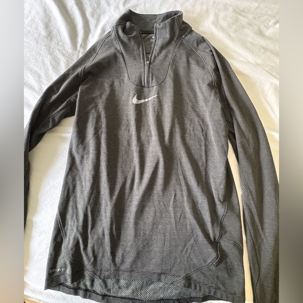 Nike Olive Dri Fit Quarter Zip